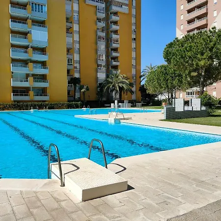 Apartamento Global Properties, Practico Con Piscina En Residencial Brezo Canet