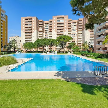 Apartamento Global Properties, Practico Con Piscina En Residencial Brezo Canet